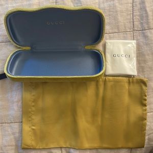 Gucci Small Velvet Hard Eyeglass and Sunglass Case